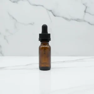 0.5oz Glass Boston Round Bottle with Dropper Cap for Perfume and Essential Oil