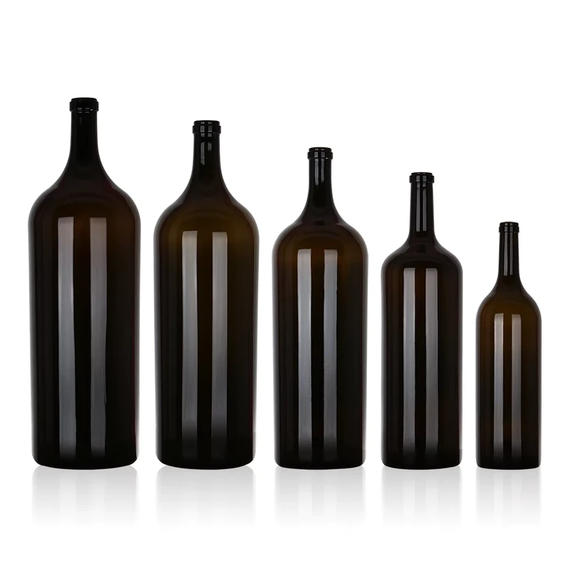 1-15L Extra Large Red Wine Glass Bottles with Lids for Water, Tequila and Brandy