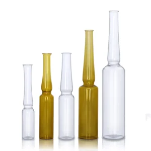 1-5ml Amber or Clear Glass Ampoule Bottle for Skincare Serum Packaging