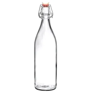 1 Liter 33oz 1000ml Glass Bottle with Flip-Top Cap and Swing Stopper for Kombucha