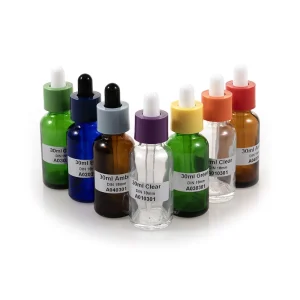 1 oz Serum Skincare Packaging 30ml Clear Glass Dropper Bottle with Child Resistant Dropper