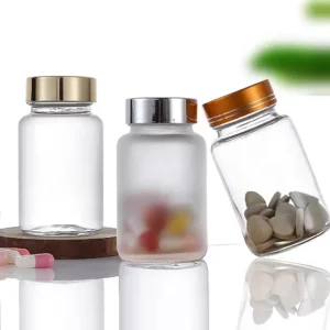 100 120 150 ml in STOCK Medical Products Capsule Powder Pill Packaging Screw Cap Empty Glass Jar Bottle for Vitamin