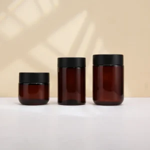 100-160ml Amber Matte Pill Bottle for NMN Supplements