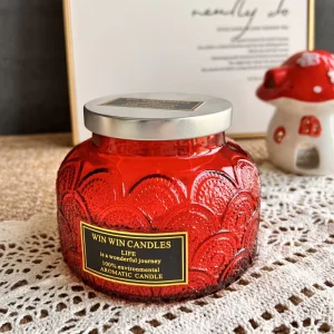 100% Organic Soy Wax Cotton-Wick Scented Candle with Gift Box for Home Decor and Festival Gift