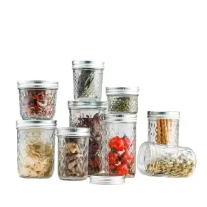 100 ml 200 ml 250 ml 350 ml 500 ml 650 ml Wide Closure Glass Mason Jar for Jelly, Jam and Storage