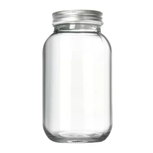 1000 ml Food-Grade Glass Canning Mason Jar for Sauce, Jam, and Beverages