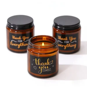 100g Soy Wax Aromatherapy Candle with Glass Jar Biodegradable Non-Toxic Handmade