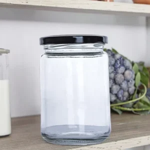 100ml 120ml 150ml 240ml 350ml 500ml 1000ml Round Glass Jam Pickle and Honey Jars with Lids