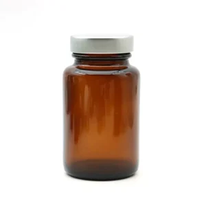 100ml 120ml Amber and Clear Wide-Mouth Glass Medicine Bottles for Tablets and Capsules with Plastic Cap