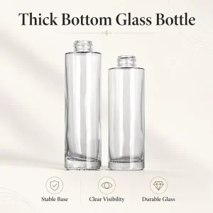 100ml 120ml Thick-Bottom Transparent Glass Bottle