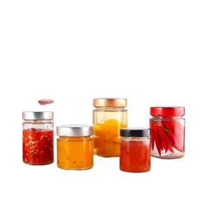 100ml 150ml 180ml 200ml 280ml 380ml 500ml 750ml Wide Mouth Glass Canning Jars with Lids for Honey and Ginger