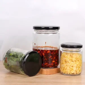 100ml 150ml 180ml Small Round Glass Jam and Pickle Storage Jars for Food