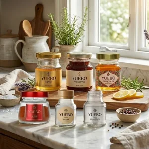 100ml 150ml 200ml Honey Glass Jars with Metal Lids