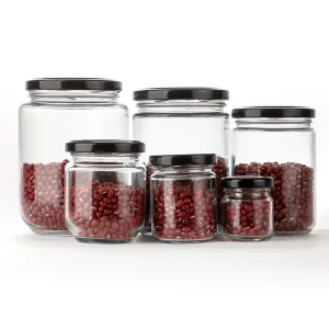 100ml 150ml 200ml Small Round Glass Jam Jars with Lids for Food Storage
