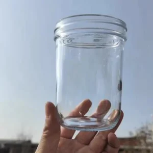 100ml 200ml 300ml 400ml 500ml Airtight Wide Mouth Caviar Food Glass Jar with Vacuum Two-Piece Metal Lid