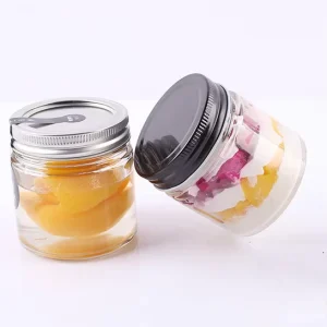 100ml 200ml 300ml Straight Cylinder Glass Sealed Jar Kitchen Storage Jar Jam Jar with Lid