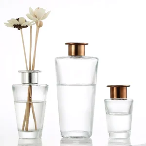 100ml 200ml 500ml Transparent Round Empty Glass Diffuser Bottle with Easy-Open End