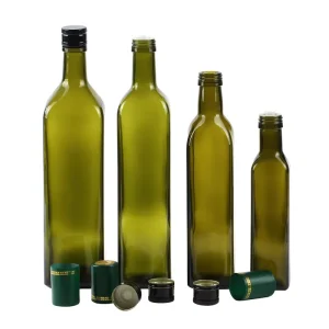 100ml 250ml 500ml 750ml 1000ml Empty Square Dark Green Marasca Cooking Olive Oil Glass Bottles