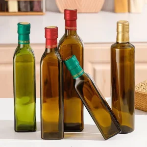 100ml 250ml 500ml 750ml 1000ml Glass Bottles for Soy Sauce, Vinegar, Cooking Oil, and Olive Oil