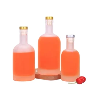 100ml 250ml 500ml Clear Glass Liquor Bottle With Cork, For Vodka, Wine, Beer, Juice, and Beverages