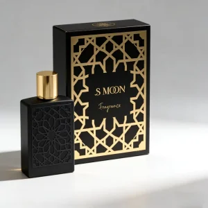 100ml 30ml 50ml Black Square Empty Glass Perfume Bottle with Box Packaging