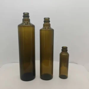 100ml 500ml 750ml Custom Premium Green Glass Round Olive Oil Bottle
