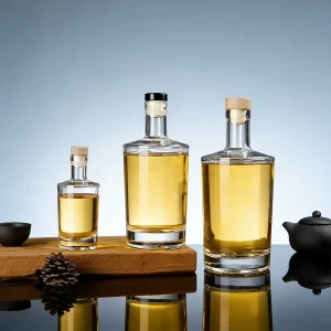 100ml 500ml 750ml Empty Clear Glass Bottle for Vodka Liquor Spirits Brandy Gin Rum Tequila