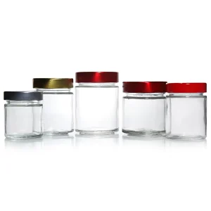 100ml 50ml 200ml Silk Printing Decal Deep Mouth Kitchen Storage Containers with Screw Metal Cap