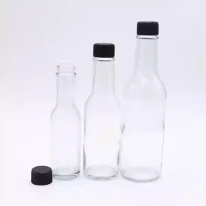 100ml 5oz 150ml Hot Sauce Woozy Glass Bottle with Leak-Proof Screw Cap