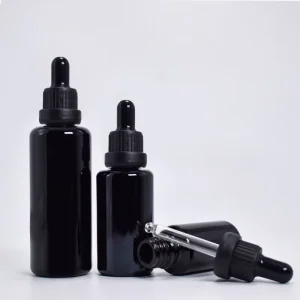 100ml Black Glass Dropper Bottle with Anti-theft Dropper Cap