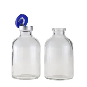 100ml Clear Moulded Pharmaceutical Glass Bottle for Antibiotic Injection