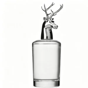 100ml Deer Head Cap Glass Perfume Bottle Customizable Parfum Container OEM ODM Factory