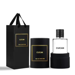 100ml Empty Transparent Glass Perfume Bottle with Lid and Spray