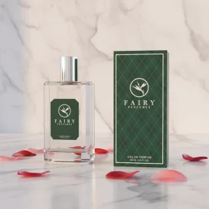 100ml Glass Perfume Spray Bottle with Gold Cap and Hot-Stamped Packaging