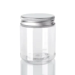 100ml Glass Wide Mouth Mason Jars Airtight Food Storage Canning Jar with Silver Metal Lid Cover and Ring