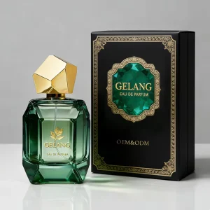 100ml Laser Engraved Square Glass Perfume Bottle with Sprayer and Packaging