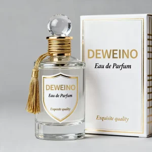 100ml Round Clear Glass Perfume Bottle with Packaging