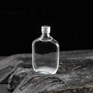 100ml Round Mini Glass Wine Bottle with Lids and Labels for Multi Scene Application