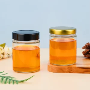 100ml to 750 Straight Round Glass Canning Jar With Deep Metal Lid