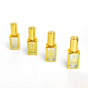 100pcs 10ml Empty Attar Glass Perfume Oil Bottle with Roller and Frosted Matte Finish