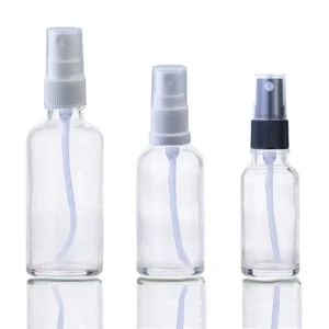 10ml 15ml 20ml 30ml 50ml 100ml Round Clear Glass Fine Mist Spray Bottle