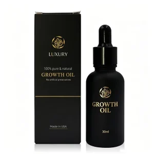 10ml 15ml 30ml 50ml 100ml 1oz Round Matte Black Glass Dropper Bottle for Essential Oil Serum with Box