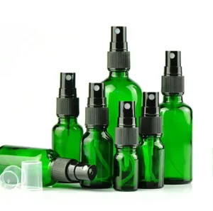 10ml 15ml 30ml 60ml 120ml 2oz 4oz Green Refillable Cosmetic Glass Spray Bottles