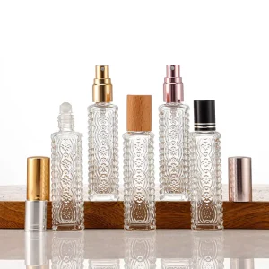 10ml 15ml Mini Glass Perfume Bottles Travel Size Empty Refillable Perfume Bottle with Packaging