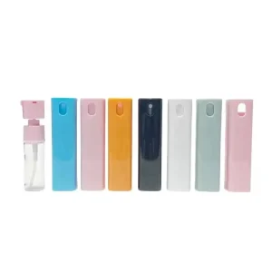 10ml 15ml Pocket Portable Square Refillable Glass Perfume Spray Bottle with Pump Sprayer