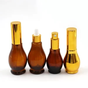 10ml 20ml 30ml 50ml 100 ml Empty Clear Amber Glass Bottle with Dropper 1oz Glass Pump Sprayer Bottle