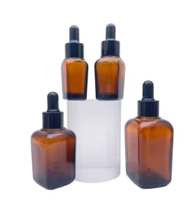 10ml 20ml 30ml 50ml 100ml Glass Essential Oil Bottles Amber Tinted Thickened Square Dropper Sealed