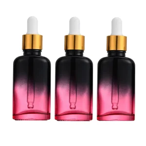 10ml 20ml 30ml 50ml Cosmetic Glass Gradient Bottle for Skin Care Lotion Serum and Essential Oil