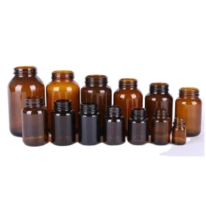 10ml-300ml Glass Pill Bottles for Medication, Vitamins, and Supplements