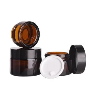 10ml Amber Glass Jar for Face or Eye Cream